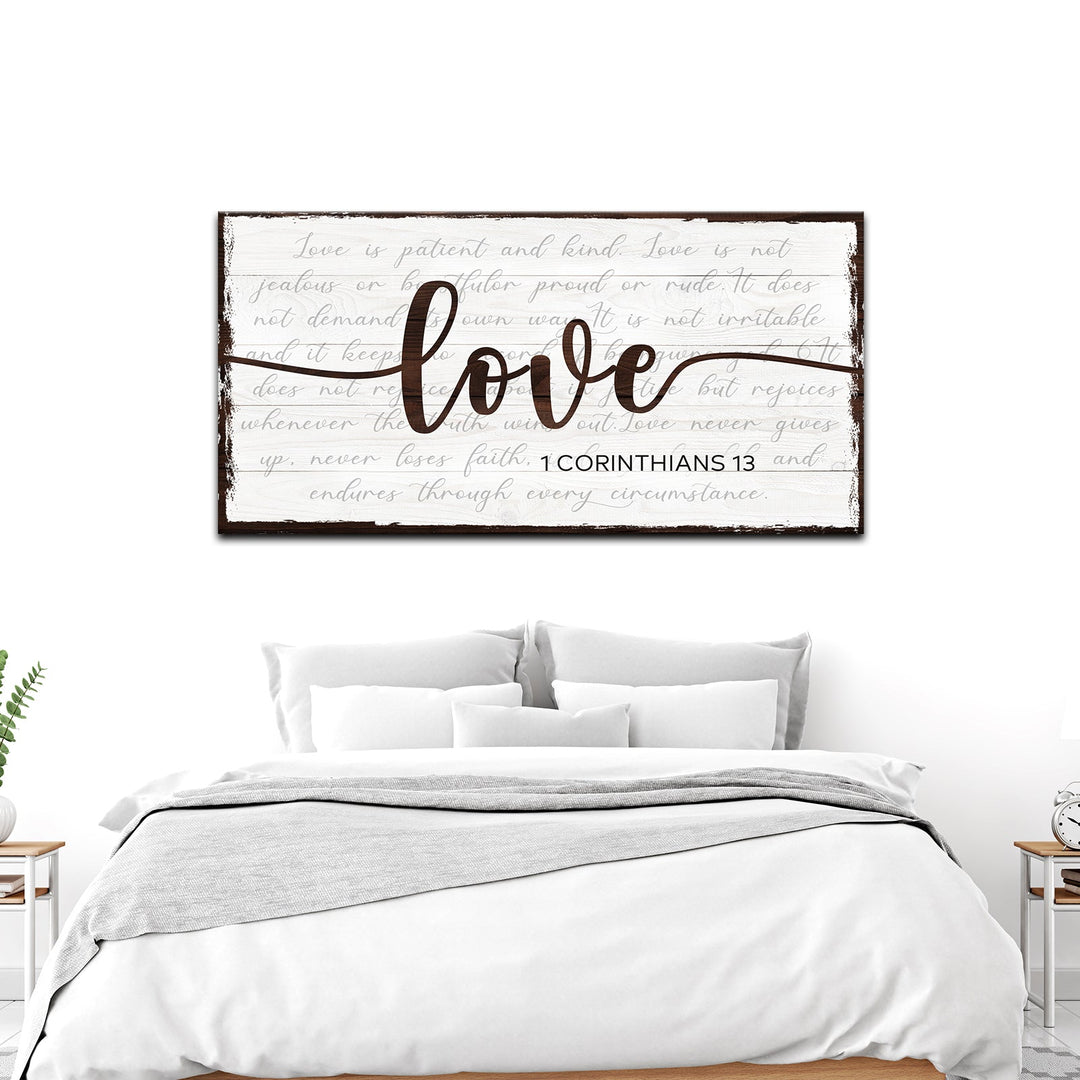 1 Corinthians 13 - Love Sign