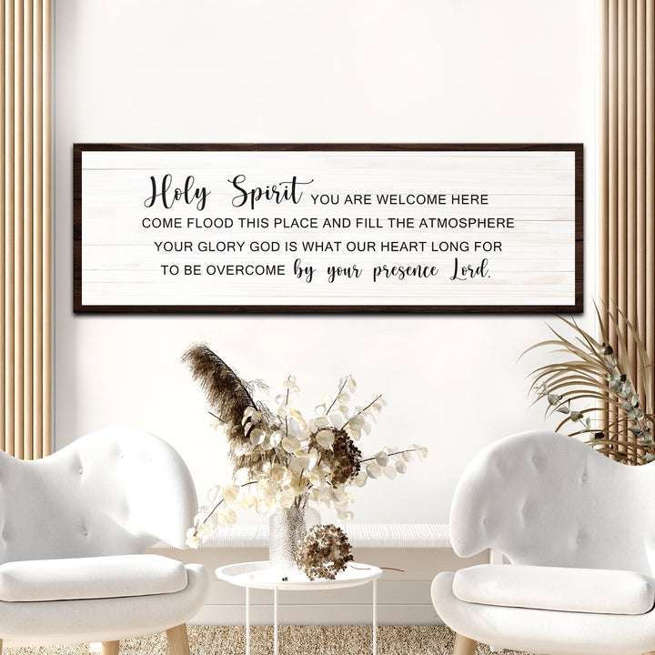 Holy Spirit Rustic Sign