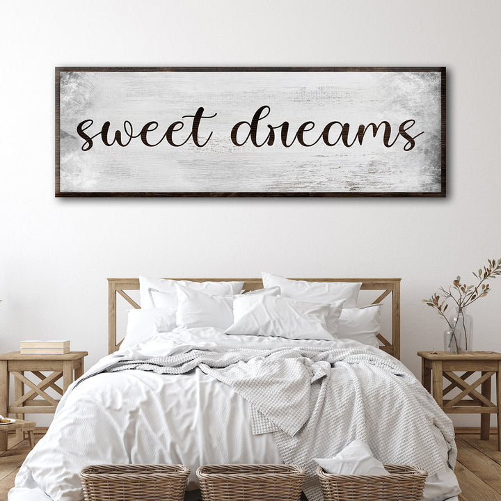 Sweet Dreams Bedroom Grunge Sign