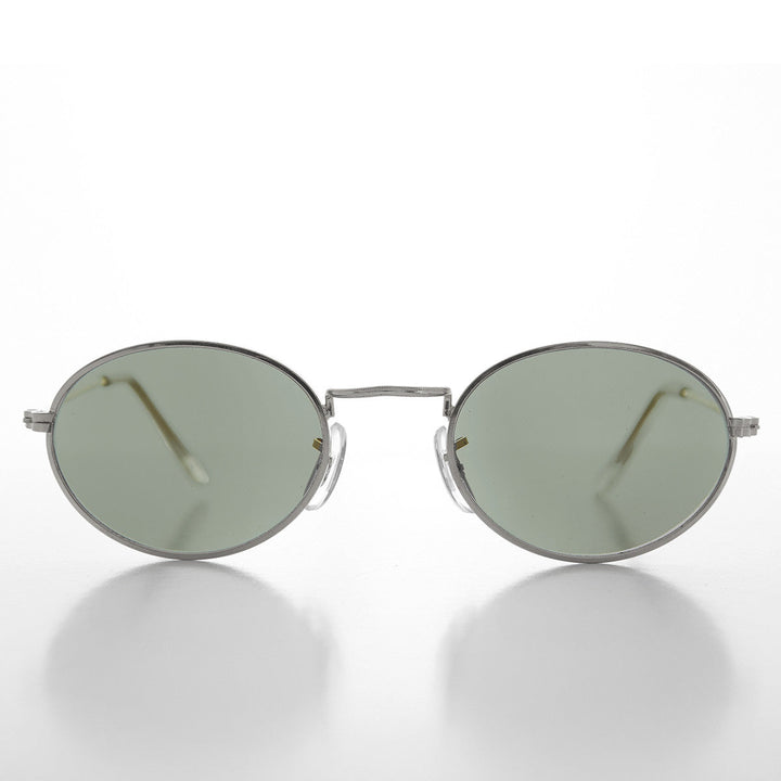 Oval Metallic Frame Vintage 90s Sunglass -Norris