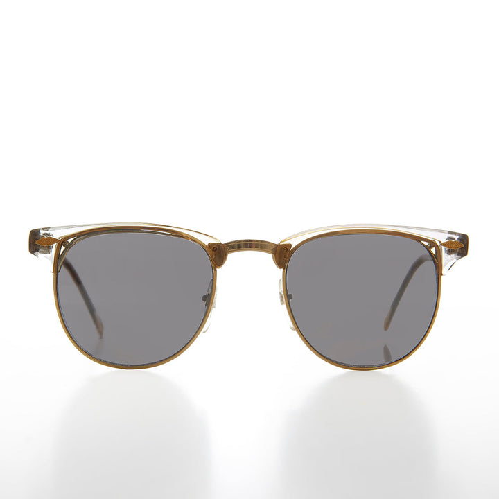 Classic Half Frame Vintage Sunglasses - Nowels