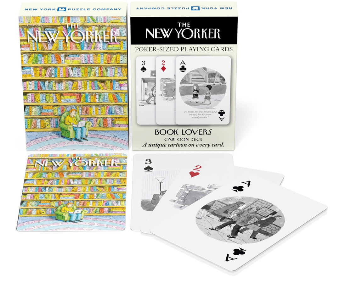 Book Lover Cartoons Playing Cards