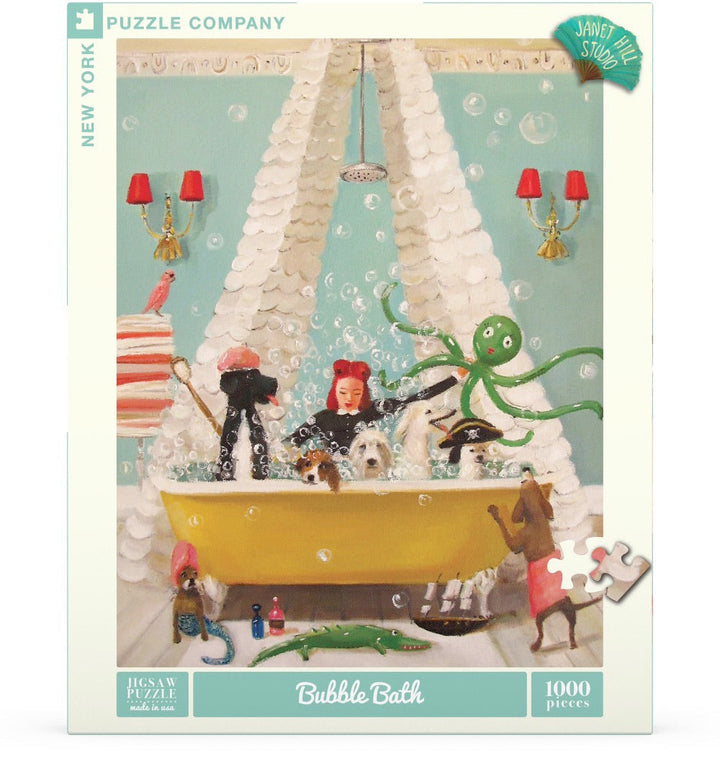 Bubble Bath Puzzle Featuring Artwork of Janet Hill