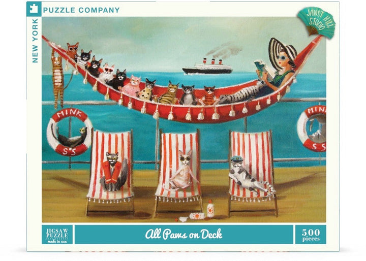 All Paws on Deck Puzzle by Janet Hill Studio