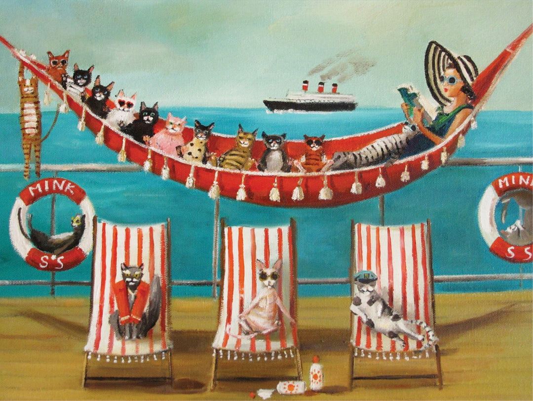 All Paws on Deck Puzzle by Janet Hill Studio