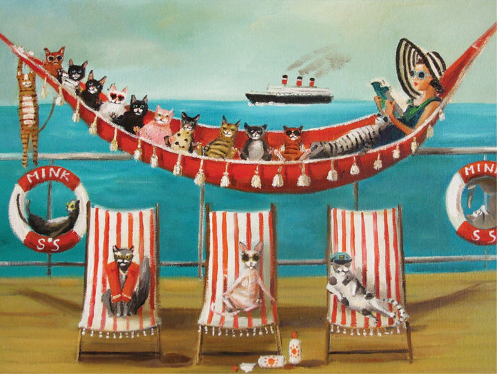 All Paws on Deck Puzzle by Janet Hill Studio