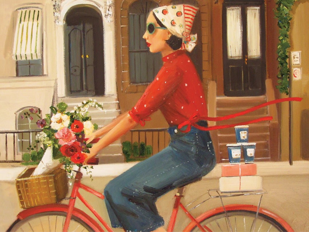 Brownstones Puzzle Featuring Artwork of Janet Hill