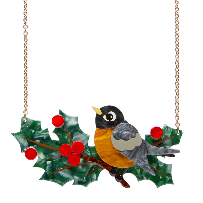 Ruby the Robin Necklace by Erstwilder