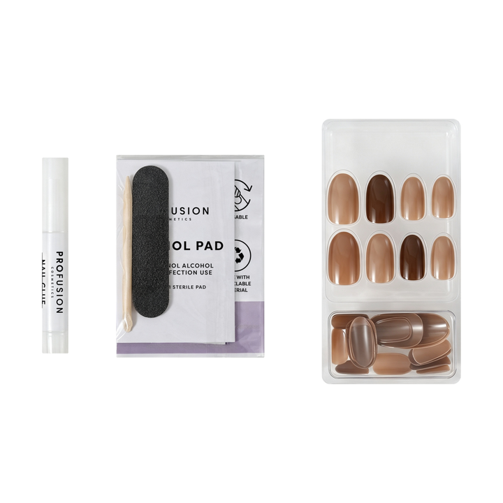 Café Tips Press On Nail Set