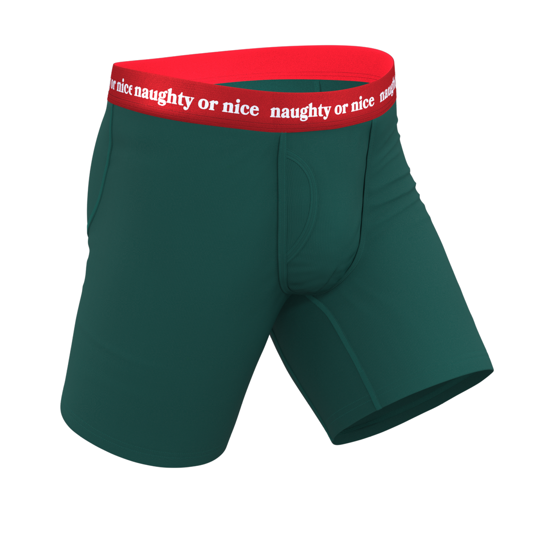 The Nice List | Flirty Waistband Long Leg Ball Hammock® Pouch Underwear With Fly