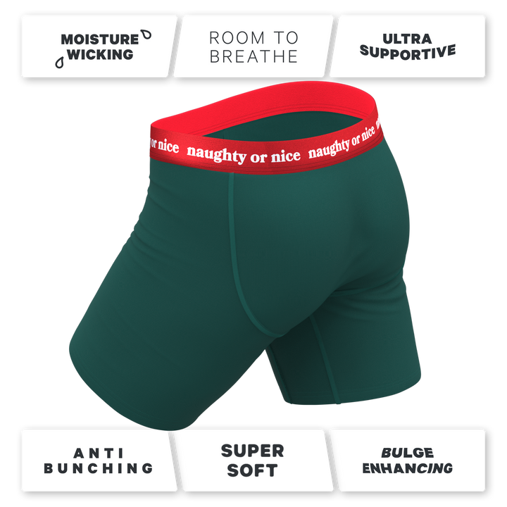 The Nice List | Flirty Waistband Long Leg Ball Hammock® Pouch Underwear With Fly