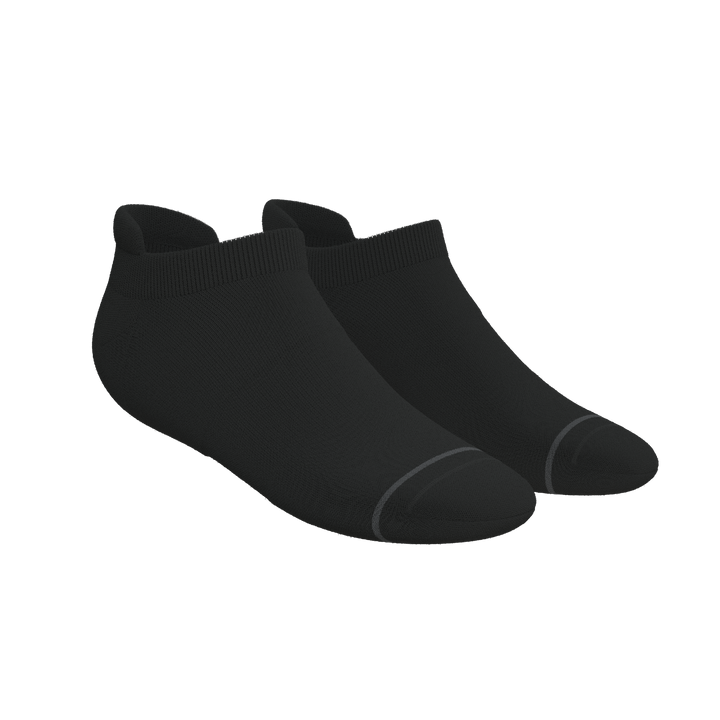 The Night Op | Plain Black Heel Hammock™ Ankle Socks