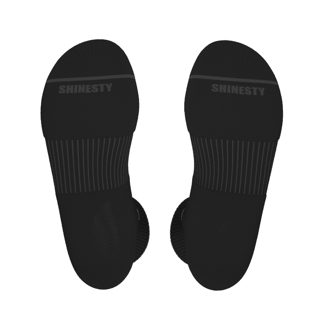 The Night Op | Plain Black Heel Hammock™ Crew Socks