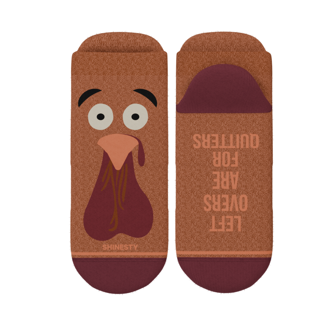 The No Leftovers | Thanksgiving Turkey Heel Hammock™ Ankle Socks