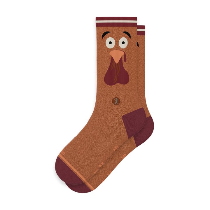 The No Leftovers | Thanksgiving Turkey Heel Hammock™ Crew Socks