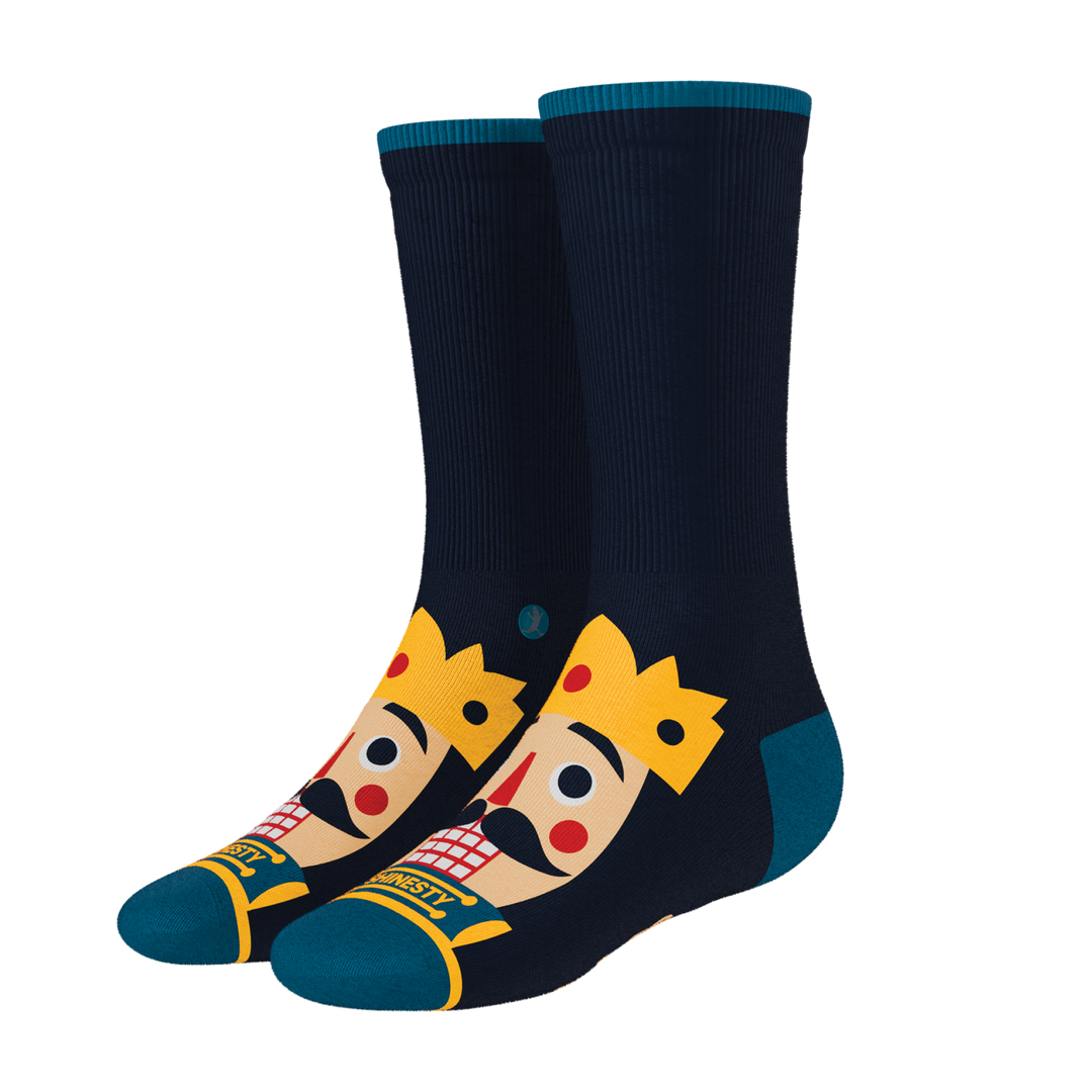 The Nut King | Nutcracker Heel Hammock™ Crew Socks