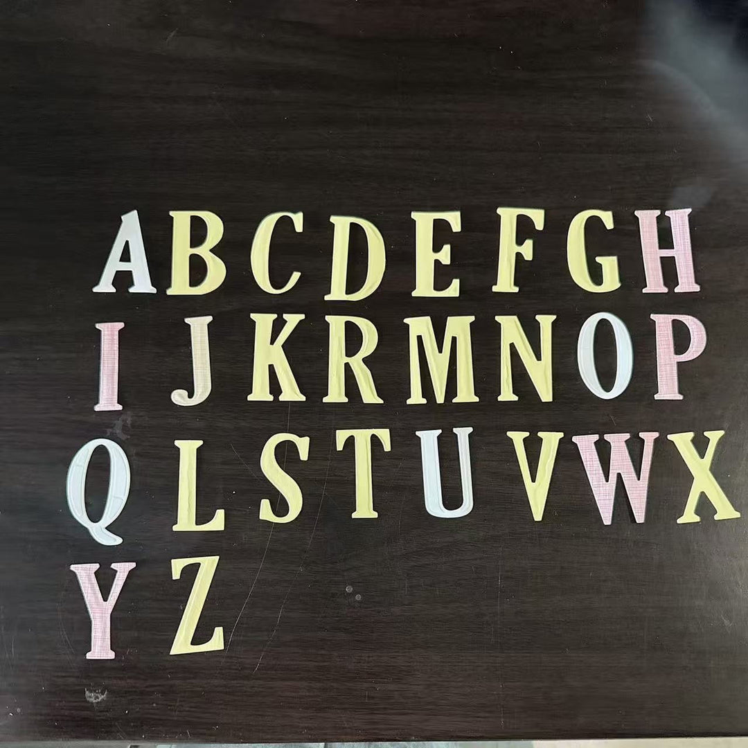 Alphabet Scrapbooking Cutting Die by Wizardi QJ137