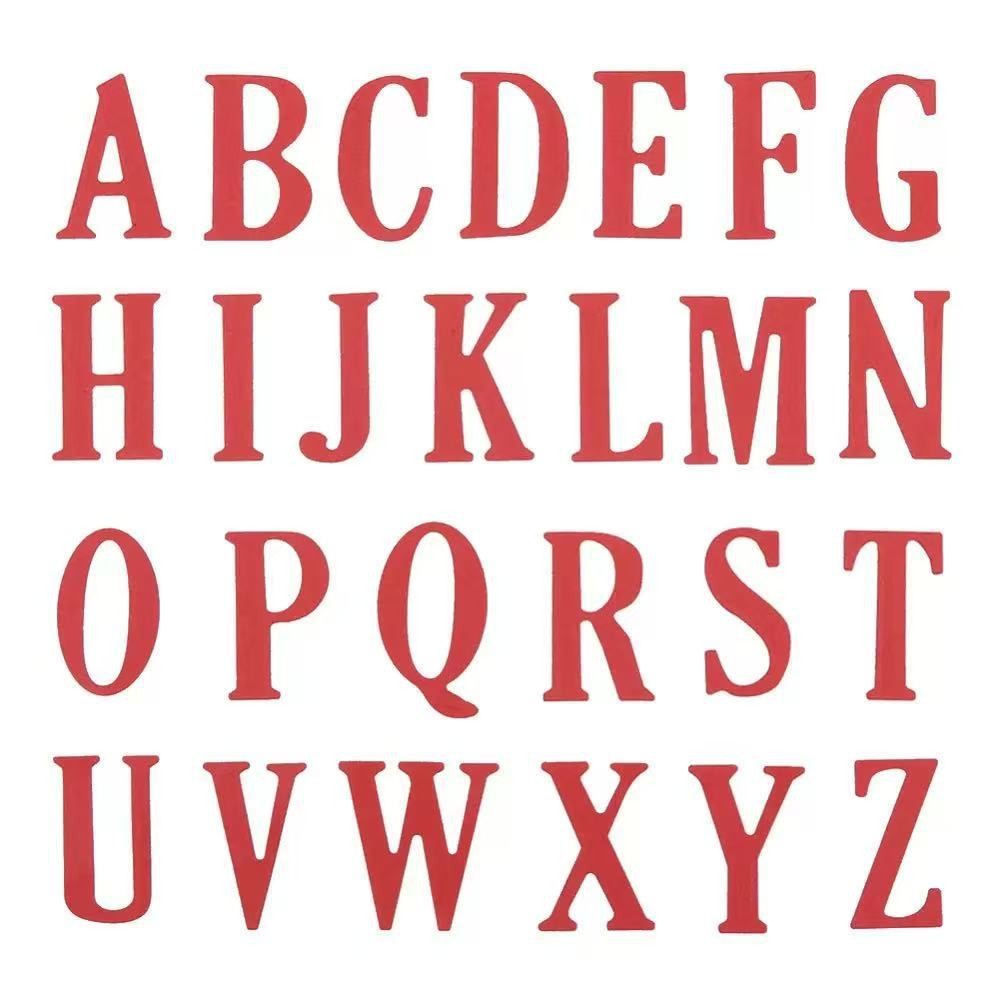 Alphabet Scrapbooking Cutting Die by Wizardi QJ137