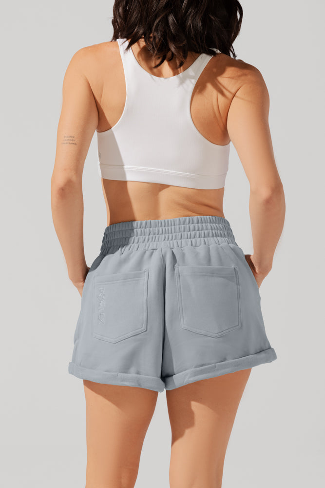 Ooey Gooey Lounge Shorts with Pockets- Bookworm Blue