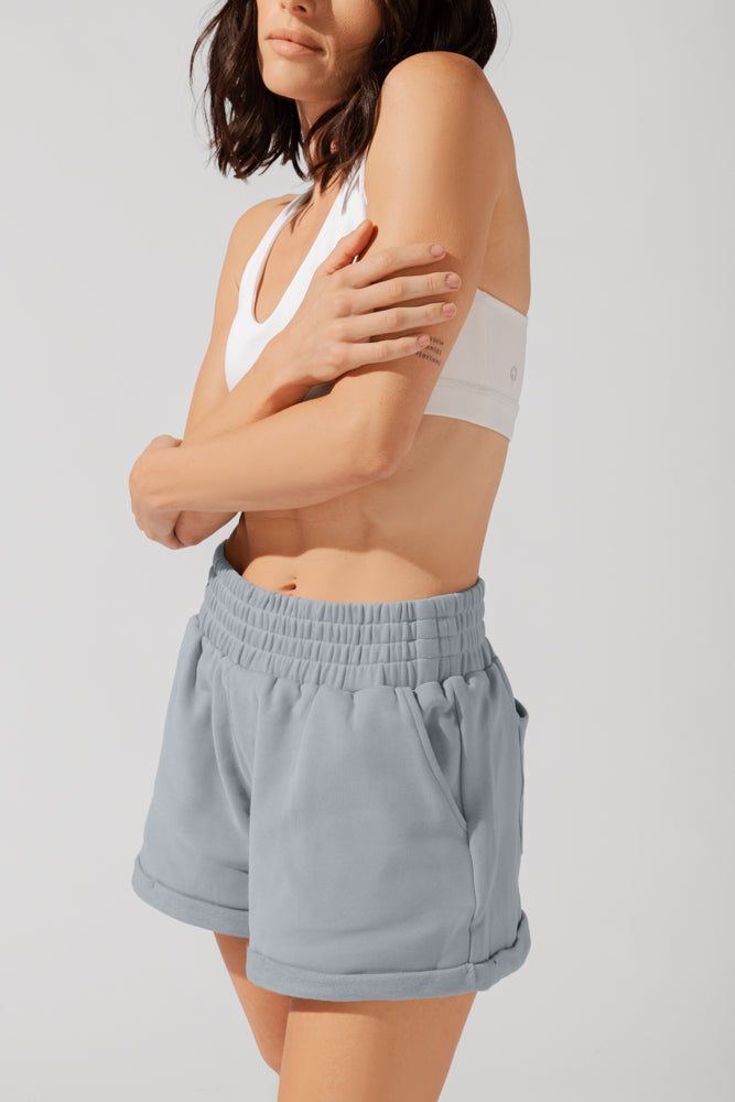 Ooey Gooey Lounge Shorts with Pockets- Bookworm Blue