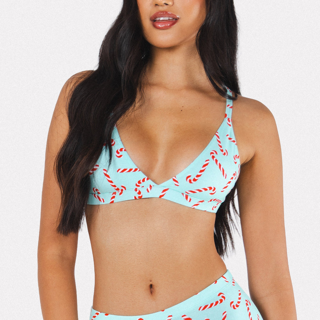 The Peppermint Pimp Canes | Candy Cane Boob Hammock™ Triangle Bralette