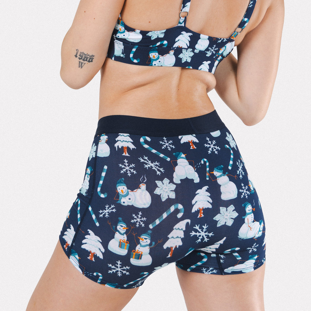 The Big Blizzard | Naughty Snowmen Women’s Boxers