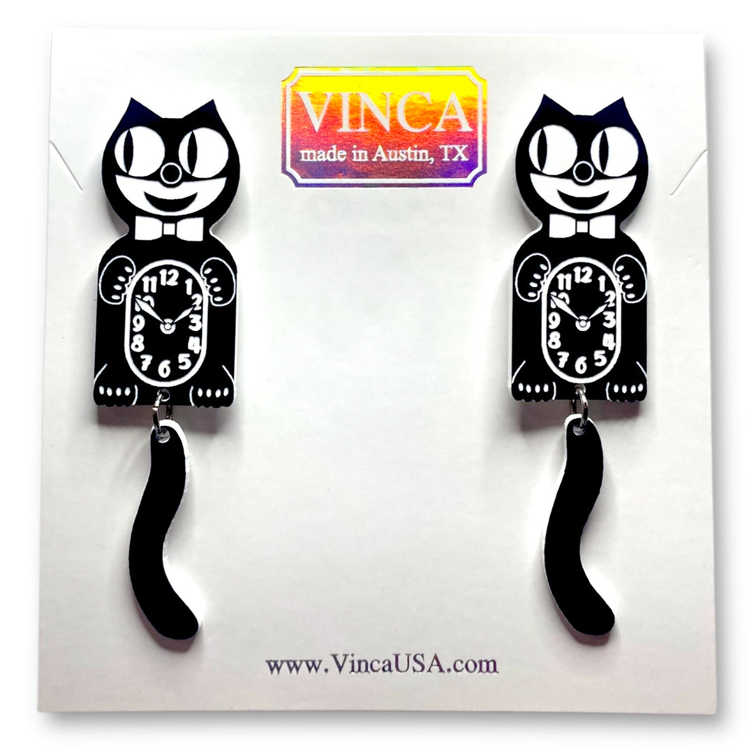 Officially Licensed Kit-Cat Klock ® Earrings (regular sized)