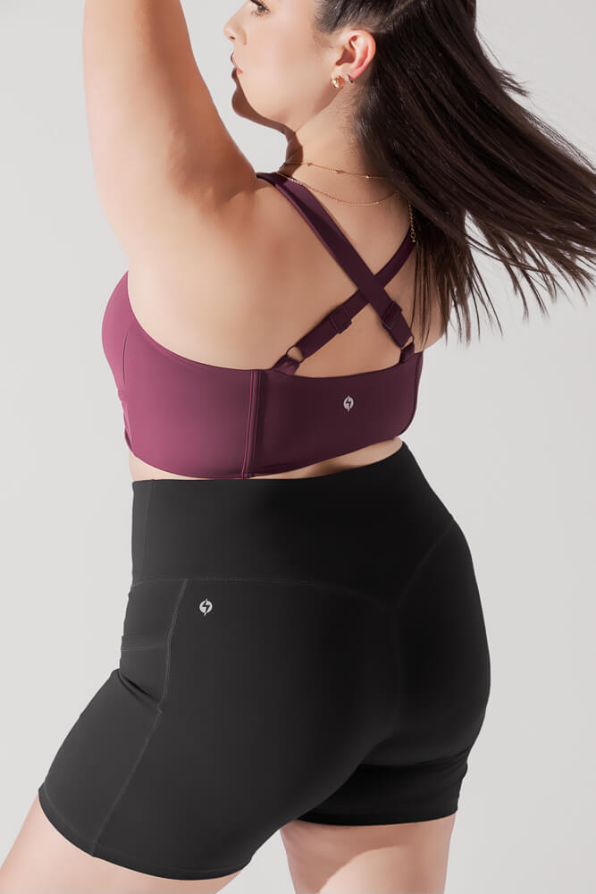 Daphne Corset Crop Top - Plum