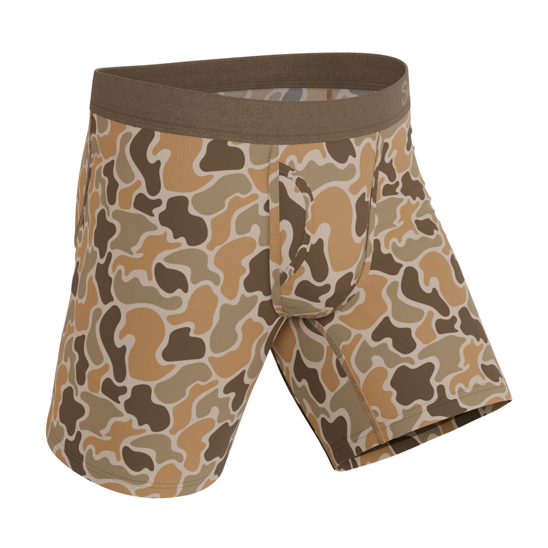 The Out Of Sight | Light Duck Camo Ball Hammock® Boxer - Long Leg