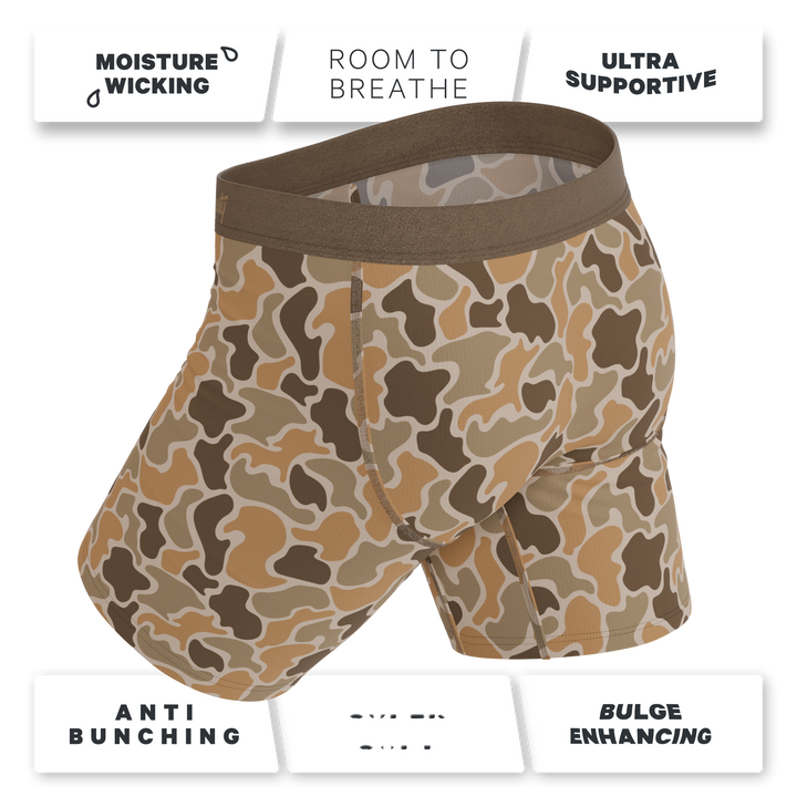 The Out Of Sight | Light Duck Camo Ball Hammock® Boxer - Long Leg