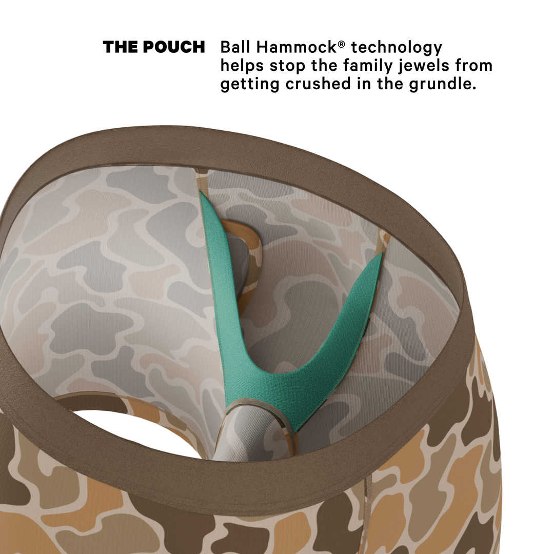 The Out Of Sight | Light Duck Camo Ball Hammock® Pouch Underwear With Fly