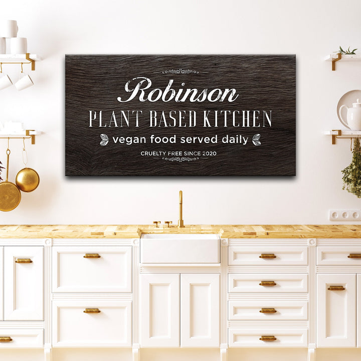 Plant Based Kitchen Sign