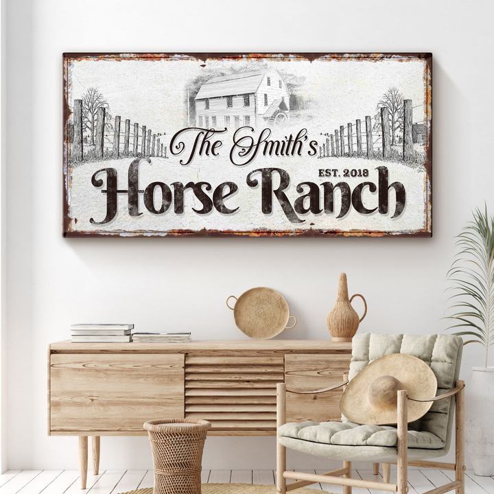 Horse Ranch Sign