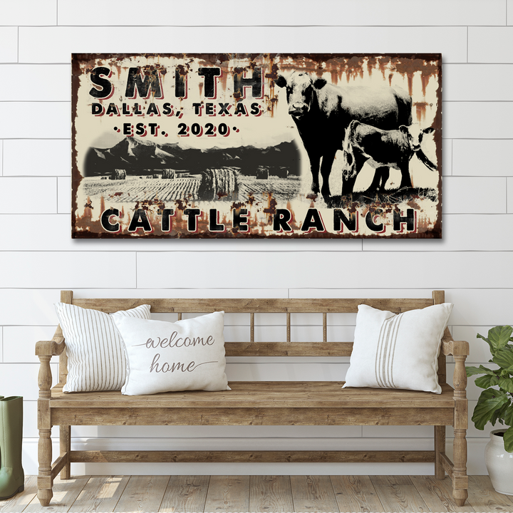 Cattle Ranch Vintage Sign