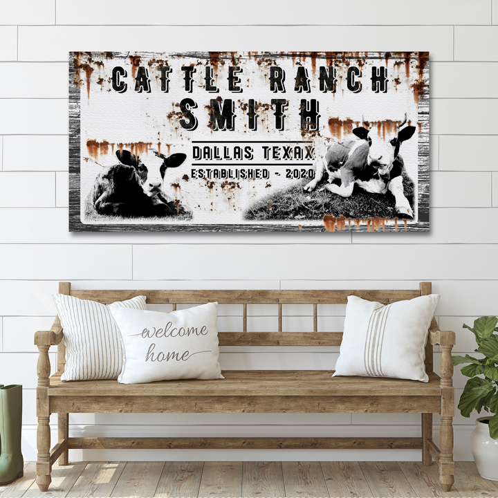 Cattle Ranch Vintage Sign