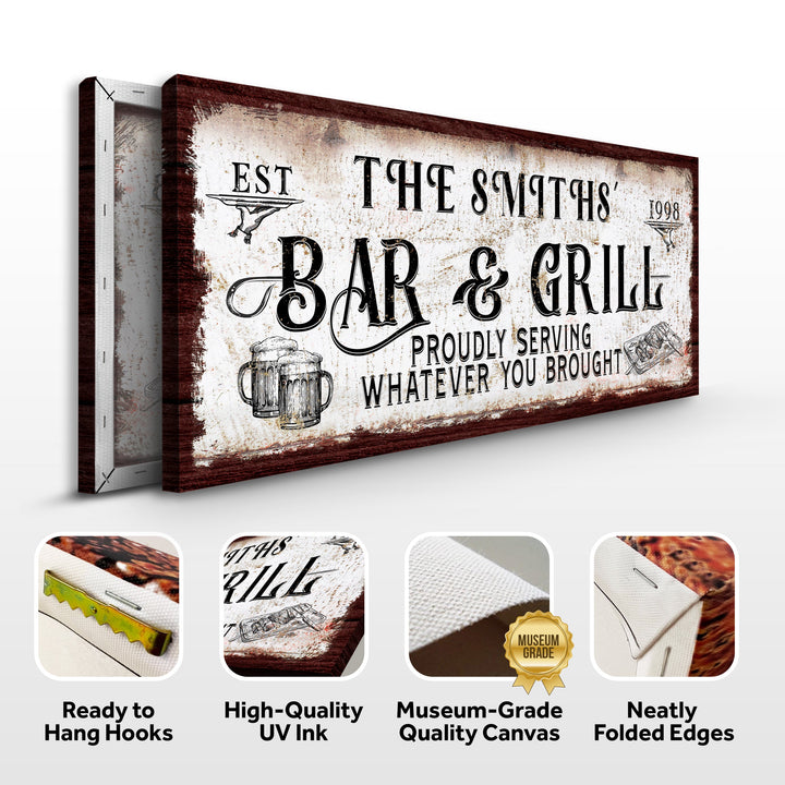 Personalized Bar and Grill Sign