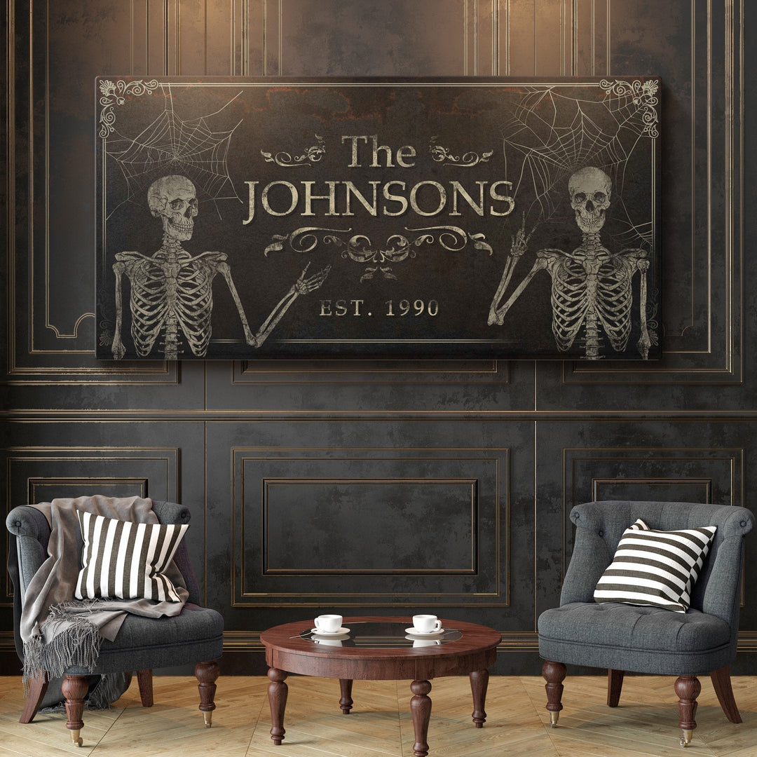 Gothic Family Sign - Personalized Gothic Decor - The Perfect Gothic Interior Design Gift