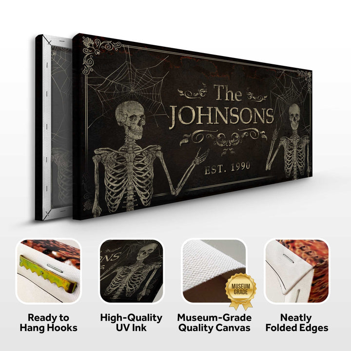 Gothic Family Sign - Personalized Gothic Decor - The Perfect Gothic Interior Design Gift