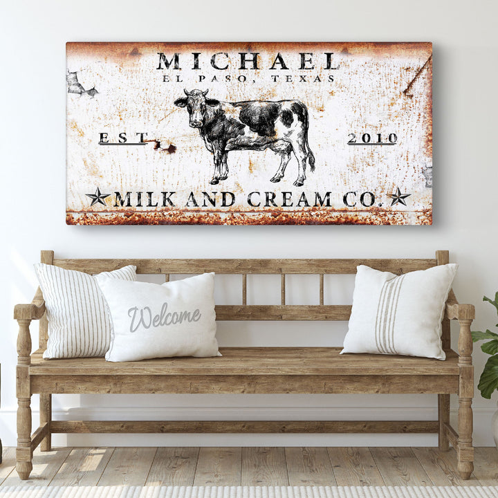 Milk And Cream Co Sign