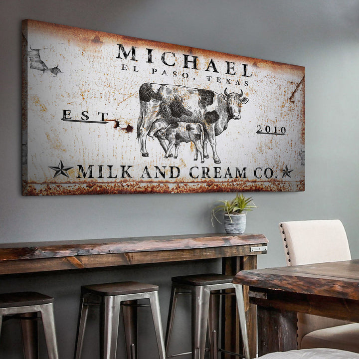 Milk And Cream Co Sign