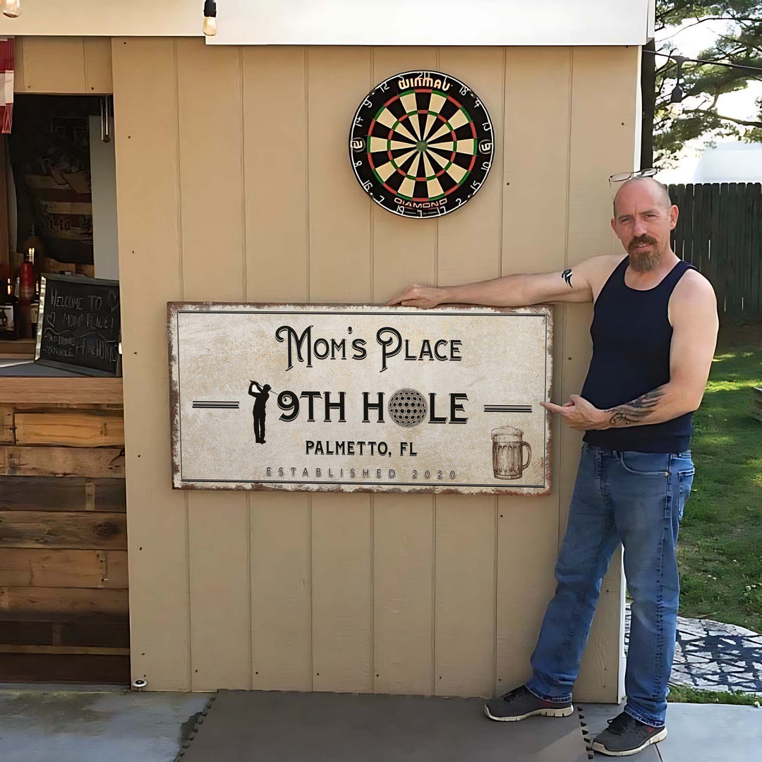 19th Hole Golf Personalized Sign