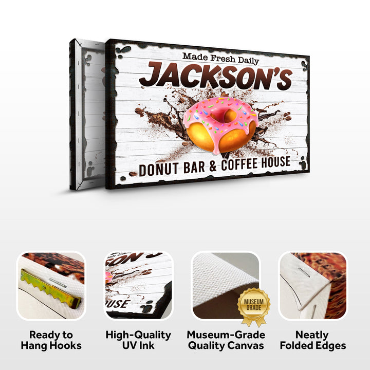 Donut Bar And Coffee House Made Fresh Daily Sign