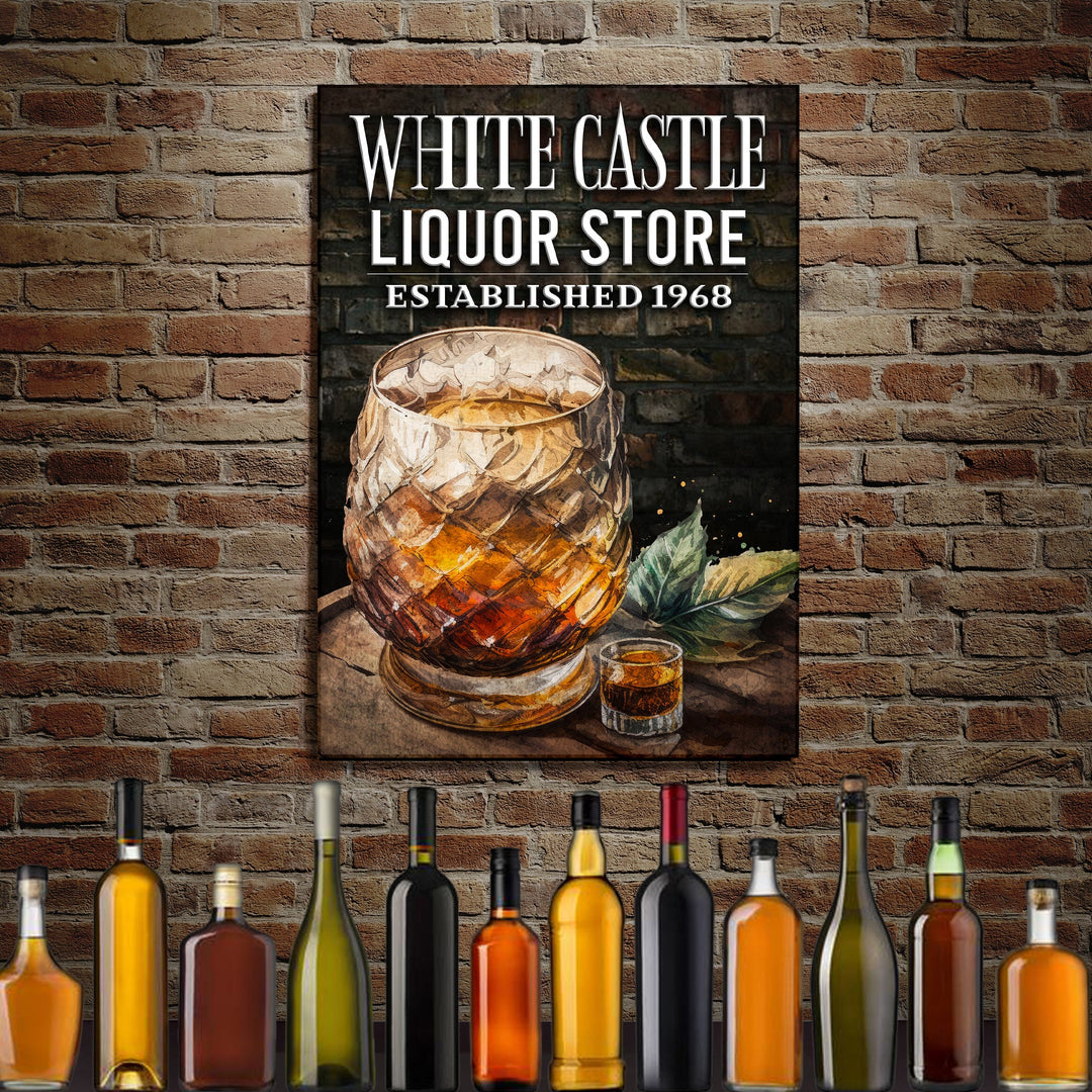 Liquor Store Sign III | Customizable Canvas
