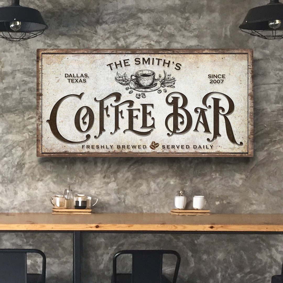 Coffee Bar Sign VII
