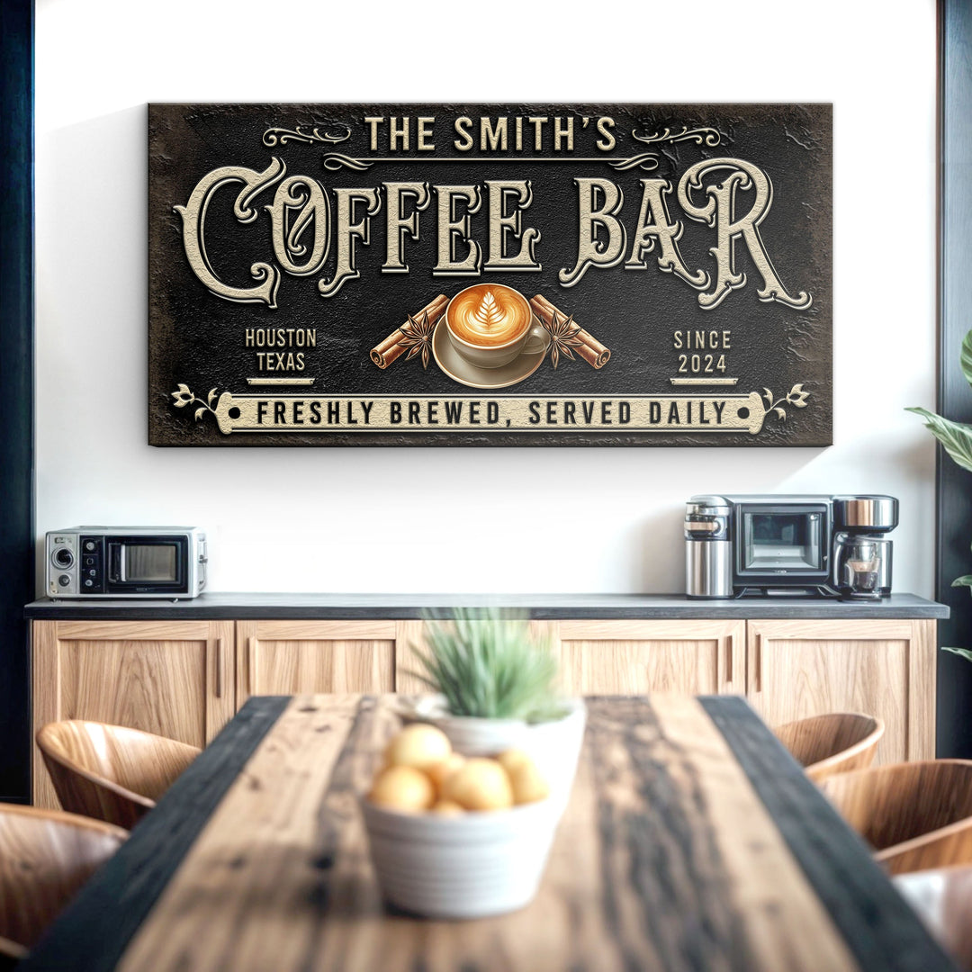 Coffee Bar Sign XII