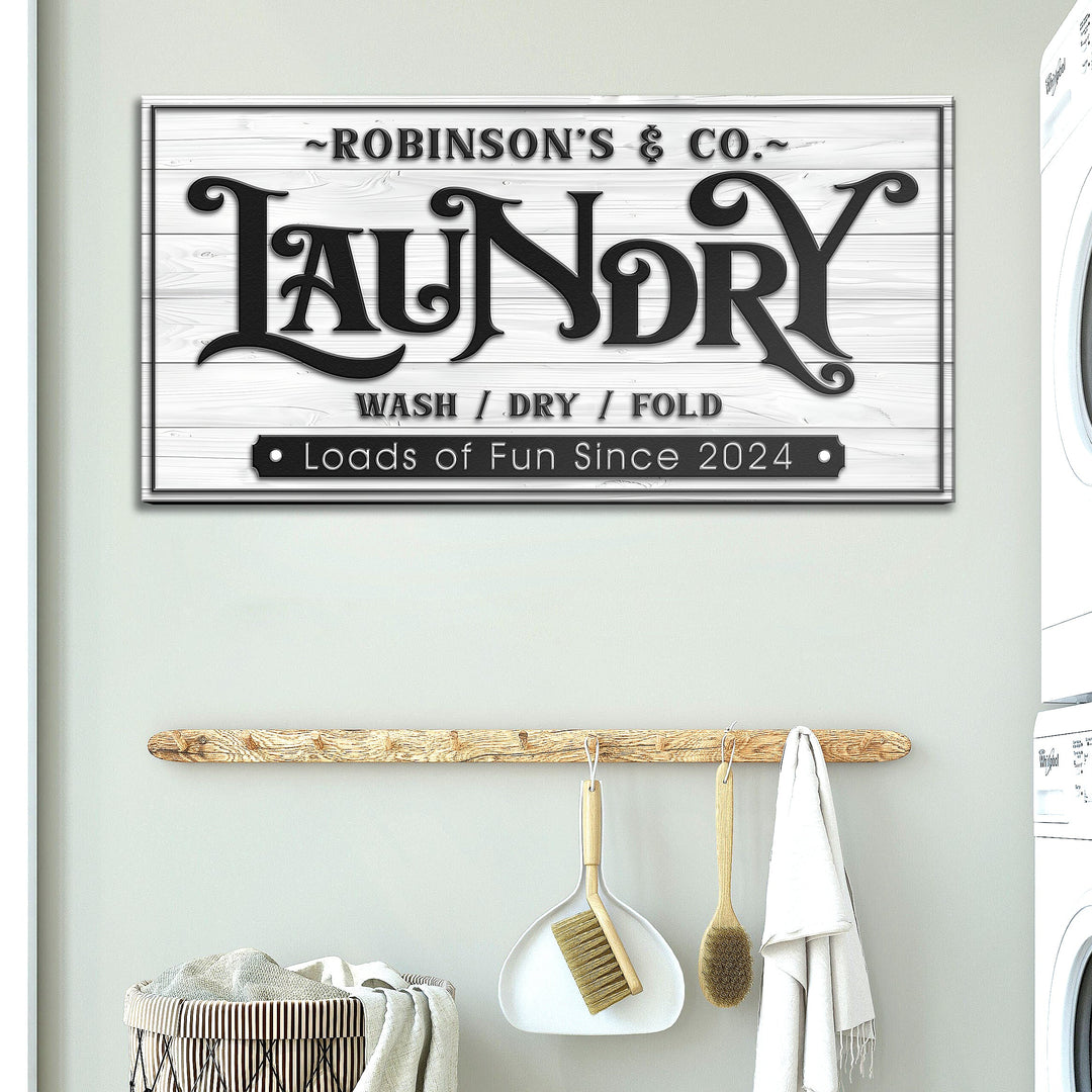Laundry Room Sign IX