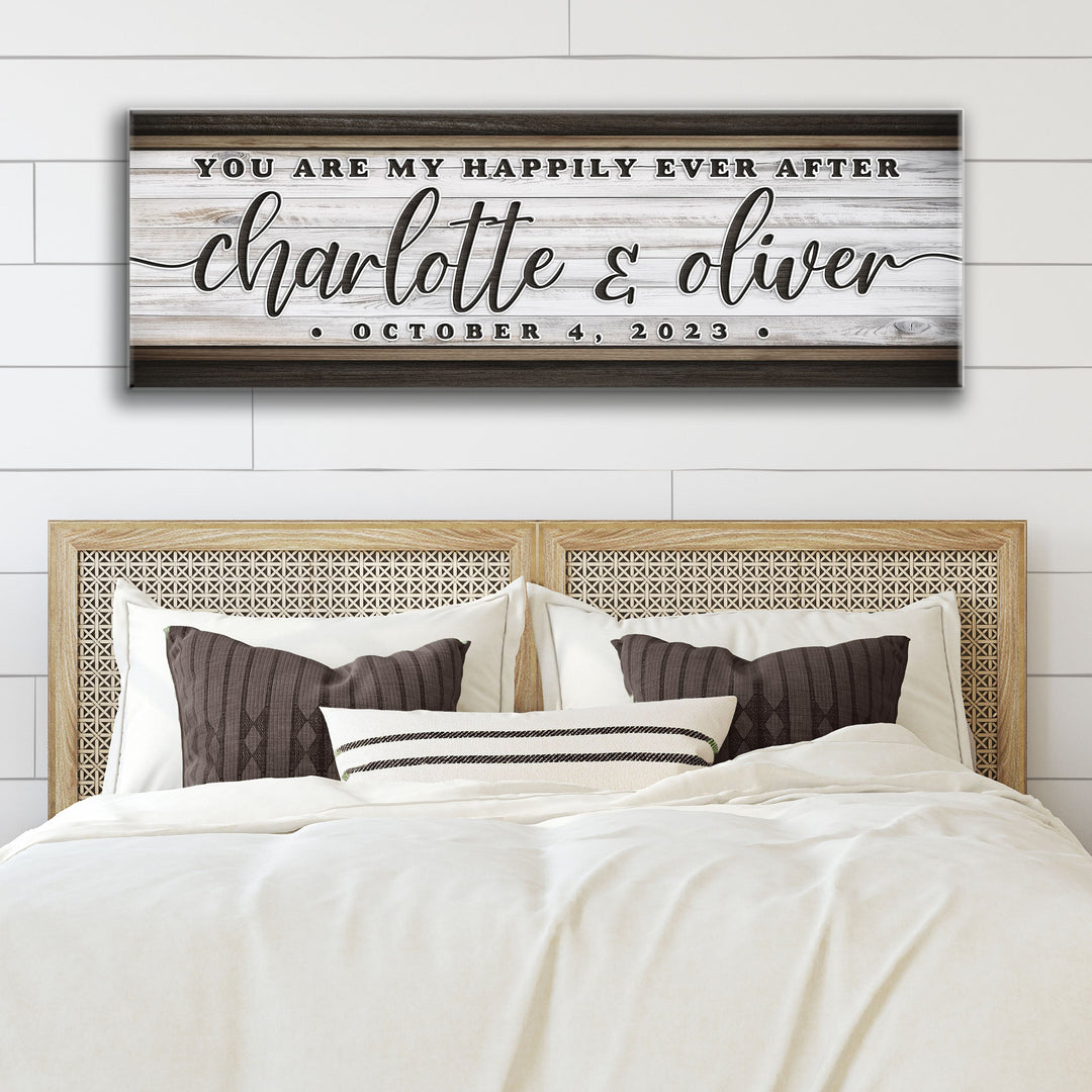 Personalized Happily Ever After Couple Sign II