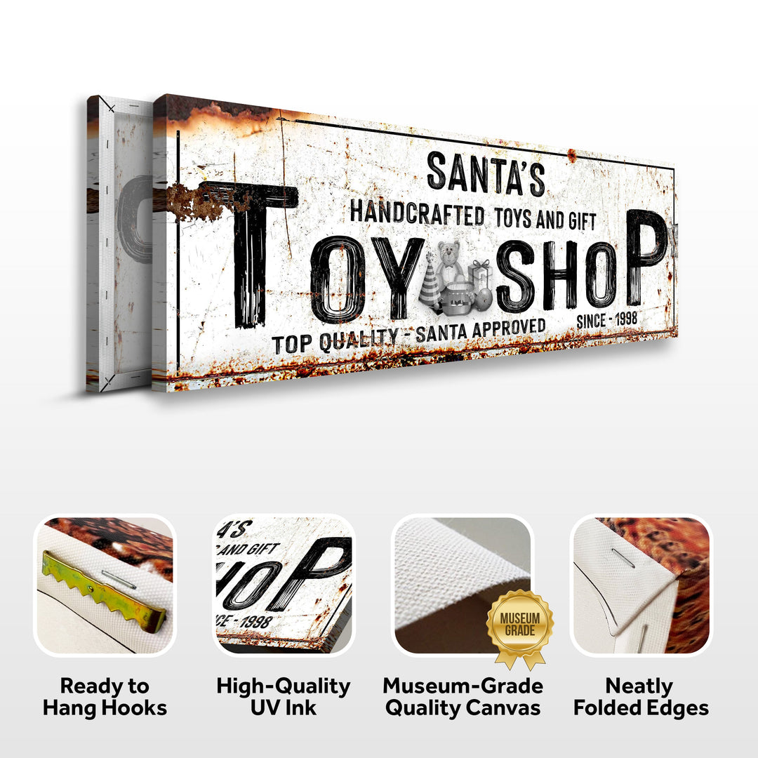 Santa's Toy Shop Sign
