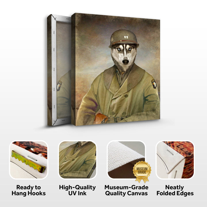 Pet Husky Military Dog Sign