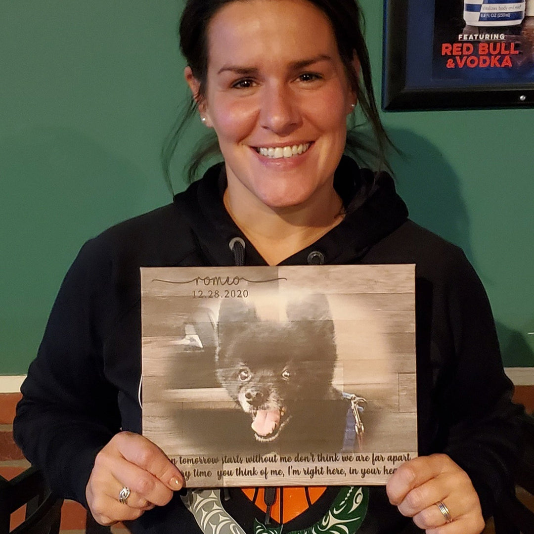 Wooden Animal Portrait Sign | Personalized Canvas Wall Art